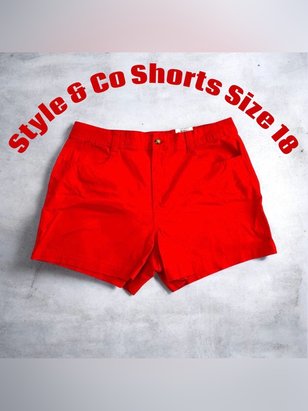 Women’s Style & Co Mid Rise Shorts Size 18 NWT